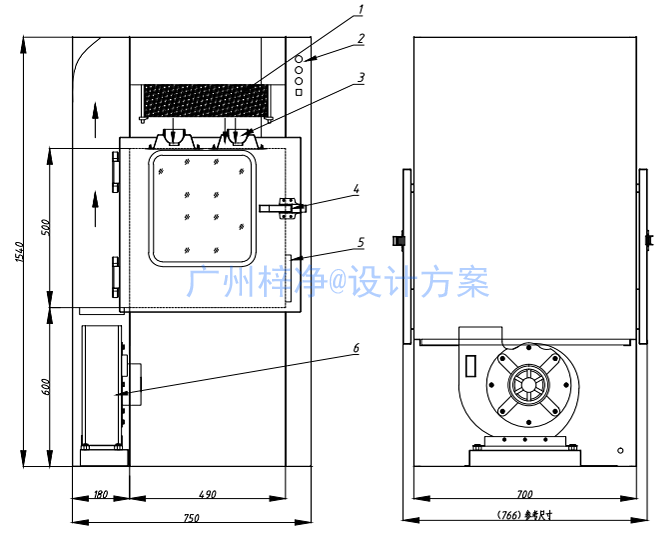 风淋传递窗设计方案图 风淋传递窗设计方案图