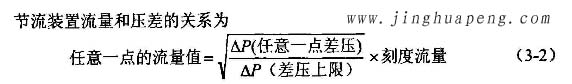 高效过滤器流量风量检测中节流装置流量和压差的关系图 高效过滤器流量风量检测中节流装置流量和压差的关系图